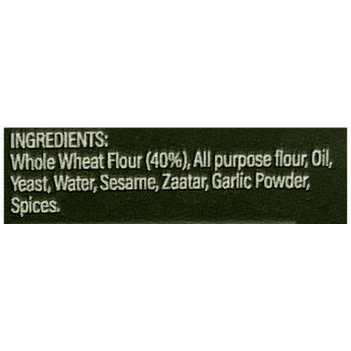 Yemmek India Zaatar Lavash - Made With Fresh Ingredients, Yummy Snack, 95 g  