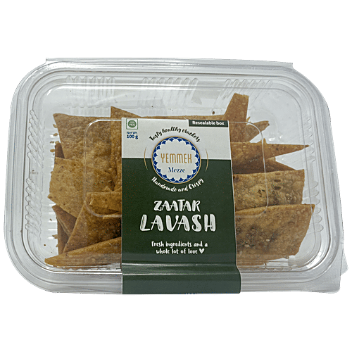 Yemmek India Zaatar Lavash - Made With Fresh Ingredients, Yummy Snack, 95 g  