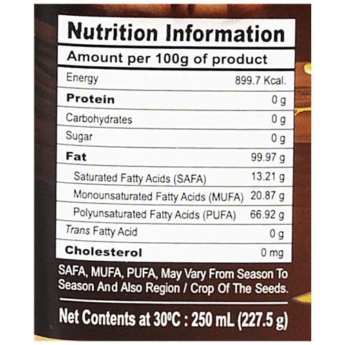 Ace Gold  Cold Pressed Flaxseed Oil - Loaded With Vitamin E,  Healthy For Heart, 250 ml  