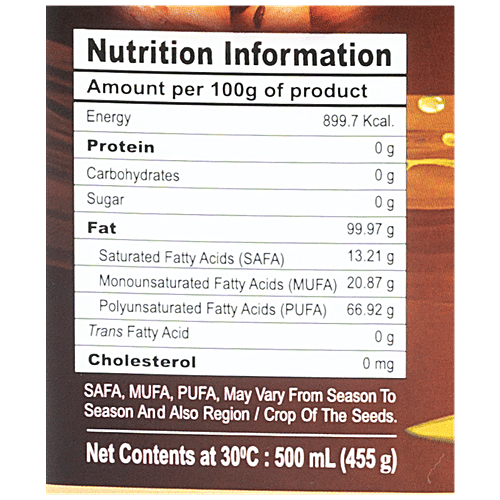 Buy Ace Gold Cold Pressed Flaxseed Oil Loaded With Vitamin E, Healthy