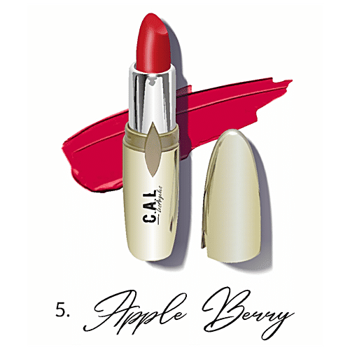CAL Losangeles Perfect Pout Lipstick - Creamy Finish, Weightless, Richly Pigmented, 3.5 g Apple Berry 