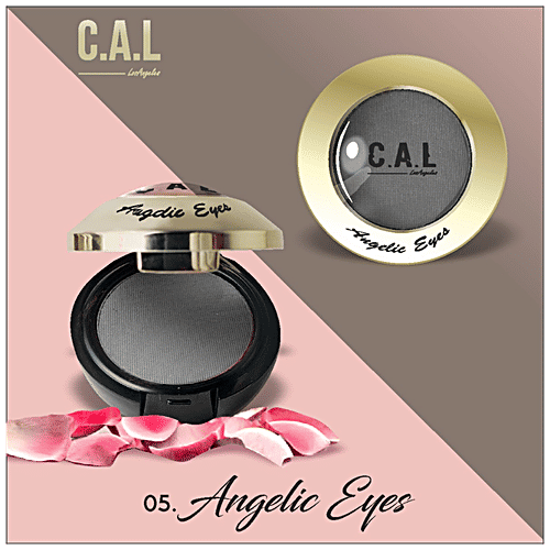 CAL Losangeles Single Shade Eyeshadow -  Angelic Eyes, Highly Pigmented, Luminous Finish, 3.5 g Smokey Grey 05 