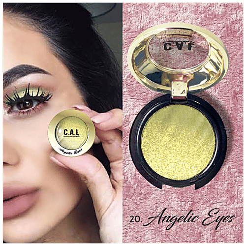 CAL Losangeles Single Shade Eyeshadow - Angelic Eyes, Highly Pigmented, Luminous Finish, 3.5 g Olive Green 20