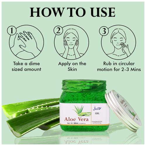 Buy Jeva Aloe Vera Gel - For Young Radiant Skin & Hair, For All Skin Types  Online at Best Price of Rs 175 - bigbasket