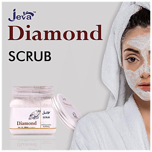 Jeva Diamond Exfoliating Scrub - For Skin Polishing, Refresh & Regenerate The Skin, 380 ml  