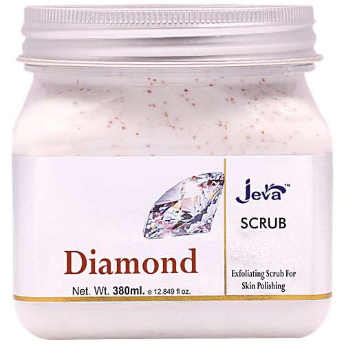 Jeva Diamond Exfoliating Scrub - For Skin Polishing, Refresh & Regenerate The Skin, 380 ml  