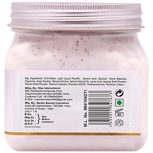 Jeva Apricot Dark Spot Removal Body Scrub - Smoothen, Purify & Beautify The Complexion, 380 ml  