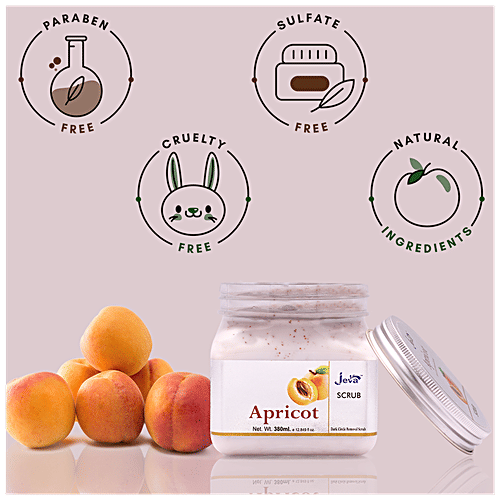 Jeva Apricot Dark Spot Removal Body Scrub - Smoothen, Purify & Beautify The Complexion, 380 ml  