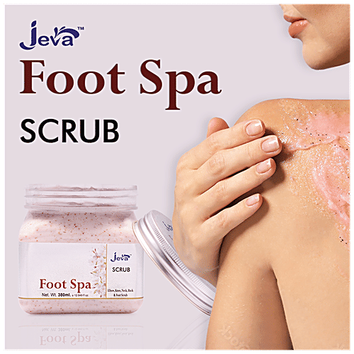 Jeva Foot Spa Scrub - Ear, Knee, Neck, Back & Foot, Exfoliate Dead Skin, 380 ml  