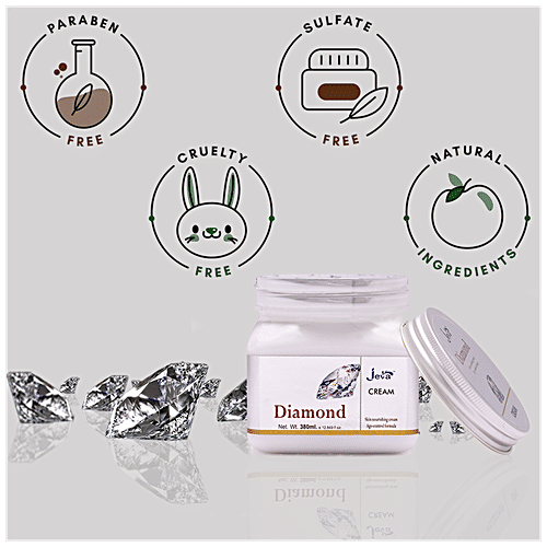 Jeva Diamond Skin Nourishing Cream - With Age Control Formula, Revitalizes The Skin, 380 ml  