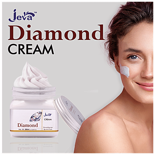 Jeva Diamond Skin Nourishing Cream - With Age Control Formula, Revitalizes The Skin, 380 ml  