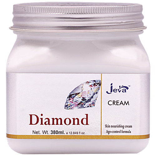 Jeva Diamond Skin Nourishing Cream - With Age Control Formula, Revitalizes The Skin, 380 ml  