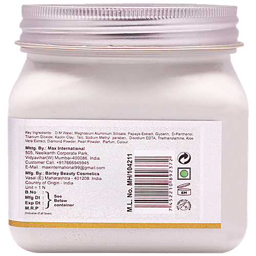 Jeva Diamond Skin Polishing Face Pack - For Flawless Complexion & Healthy Skin, 380 ml  