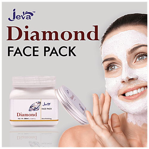 Jeva Diamond Skin Polishing Face Pack - For Flawless Complexion & Healthy Skin, 380 ml  