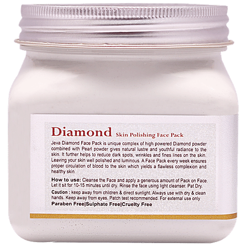 Jeva Diamond Skin Polishing Face Pack - For Flawless Complexion & Healthy Skin, 380 ml  