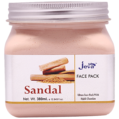 Jeva Sandal Ubtan Face Pack - With Haldi Chandan, Exfoliates The Skin, Removes Suntan, 380 ml