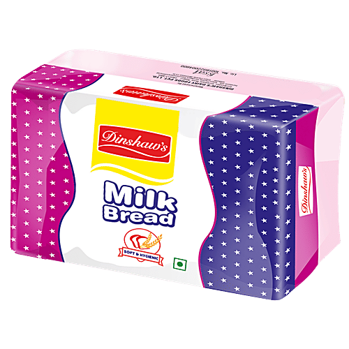 Dinshaws Milk Bread - Baked, Soft, No Trans Fat & Preservative Free, 100 g  