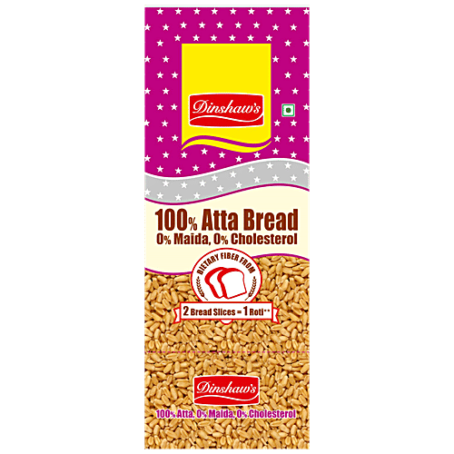 Dinshaws Atta Bread - Baked, Healthy, No Maida, Cholesterol Free, 300 g  