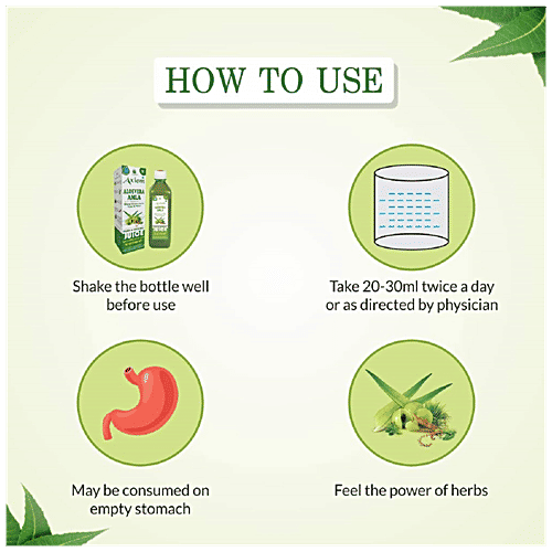 Axiom Aloevera Amla Juice - With Wheat Grass, Tulsi & Haldi, Pure & Natural, 500 ml  