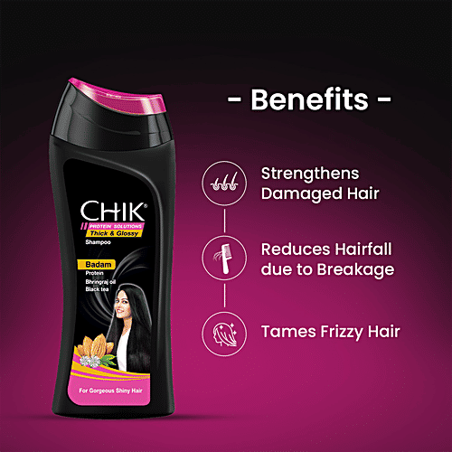 Buy Chik Protein Solutions Thick & Glossy Shampoo With Badam