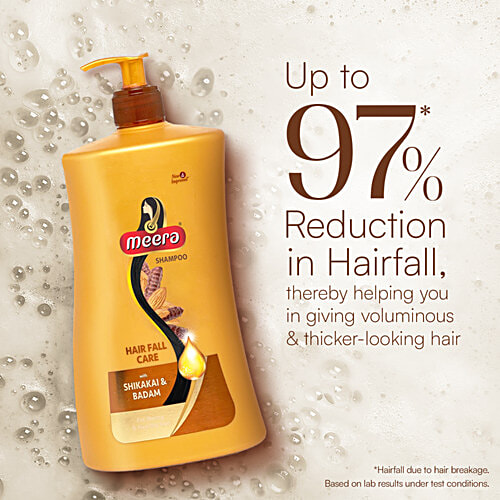 Meera Hair Fall Care Shampoo - With Shikakai & Badam, For Strong & Healthy Hair, For Men & Women, 1 L  