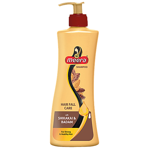 Meera Hair Fall Care Shampoo - With Shikakai & Badam, For Strong & Healthy Hair, For Men & Women, 340 ml