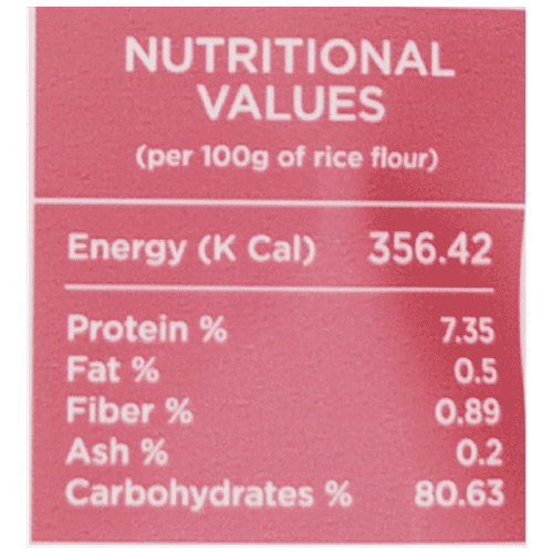 Buy Deccan Mudra Rice Flour Low GI, Rich In Nutrients Online at Best