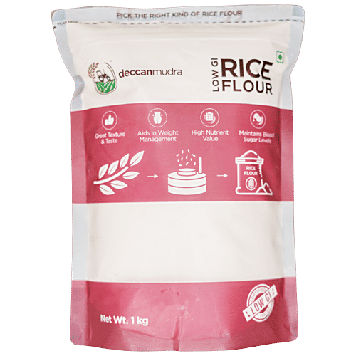 Buy Deccan Mudra Rice Flour Low GI, Rich In Nutrients Online at Best