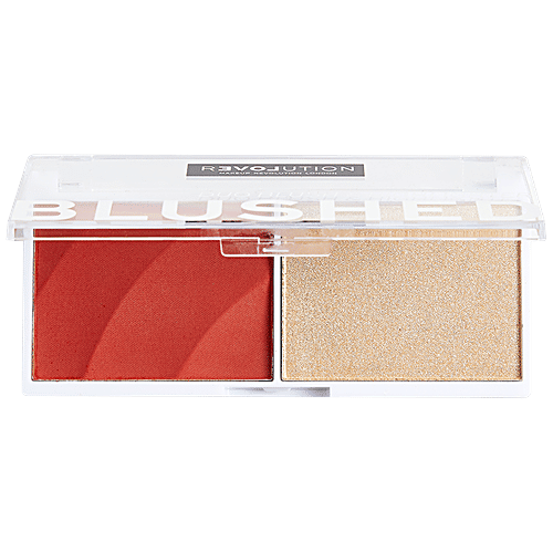 Makeup Revolution Relove Duo Blush & Highlighter - Lightweight, Easy To Blend, 5.8 g Daydream 