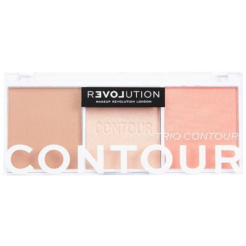 Makeup Revolution Relove Trio Contour Palette - Long Lasting, Lightweight, 6 g Sugar 
