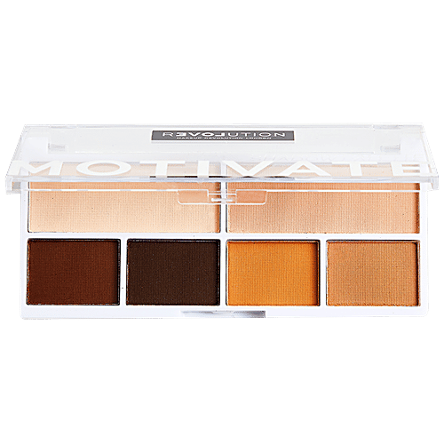 Makeup Revolution Relove Eyeshadow Palette - Long Lasting, Lightweight, 5.2 g Motivate