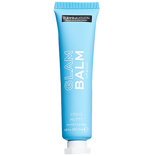 Makeup Revolution Relove Glam Lip Balm - Non-Greasy, Hydrating & Refreshing, 15 ml Coco Nutty Coconut 