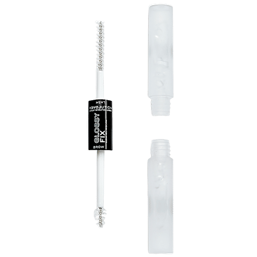Makeup Revolution Relove Glossy Fix Brow Clear Gel & Mascara - Non-Sticky, Long Lasting, Lightweight, 2 ml  