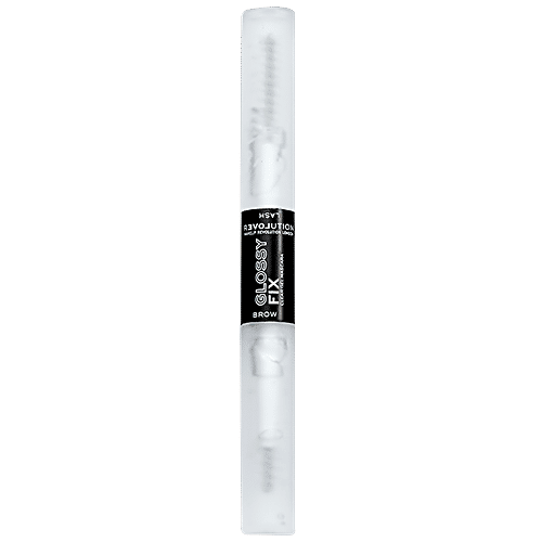 Makeup Revolution Relove Glossy Fix Brow Clear Gel & Mascara - Non-Sticky, Long Lasting, Lightweight, 2 ml  