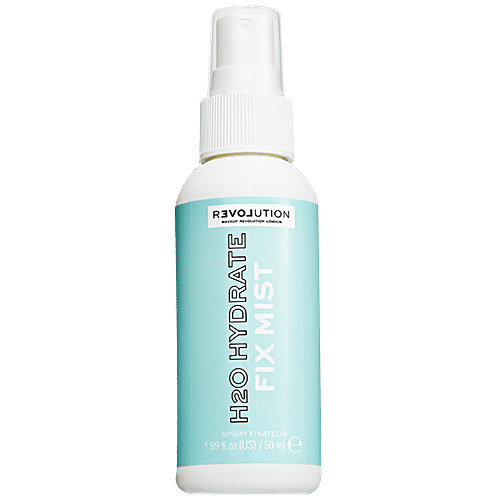 Makeup Revolution Relove H2O Hydrate Fix Mist Spray - Refreshing, Long Lasting, Moisturises Skin, 50 ml  