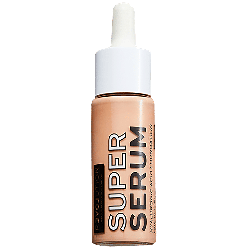 Makeup Revolution Relove Super Serum Foundation - Ultra Lightweight, Hydrating, For Fair Skin Tones, 25 ml F4 