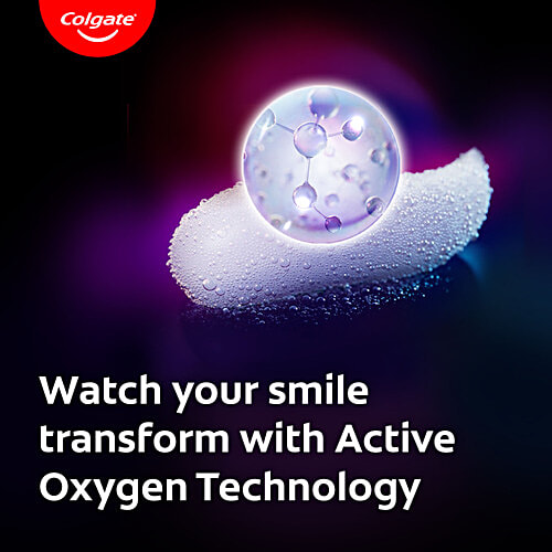 Colgate Visible White O2 Teeth Whitening Toothpaste for noticeably whiter teeth starting in 3 days, 25 g Active Oxygen Technology, Enamel Safe Teeth Whitening Product