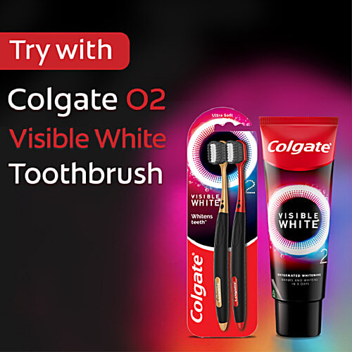 Buy Colgate Visible White O2, Teeth Whitening Toothpaste, Aromatic Mint
