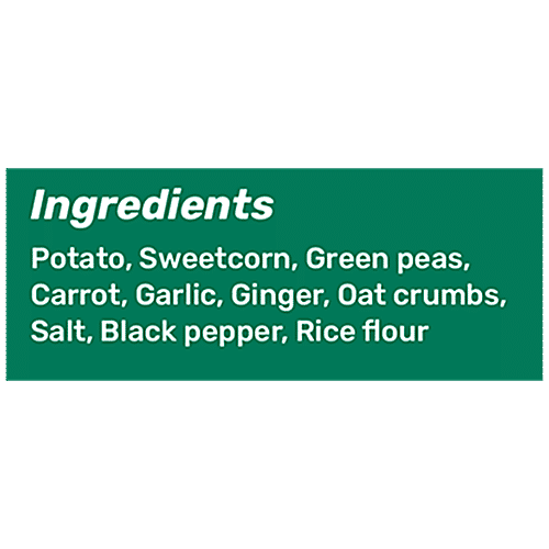 GoodYum Veggie Oats Burger Patties - Natural Ingredients, No Soy, No Palm Oil, 350 g