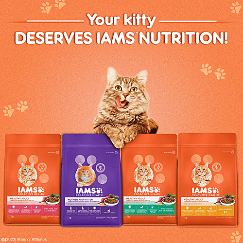 IAMS Proactive Health - Mother & Kitten, Dry Premium Cat Food With Chicken, Complete & Balanced Nutrition, 2-12 Months, 400 g