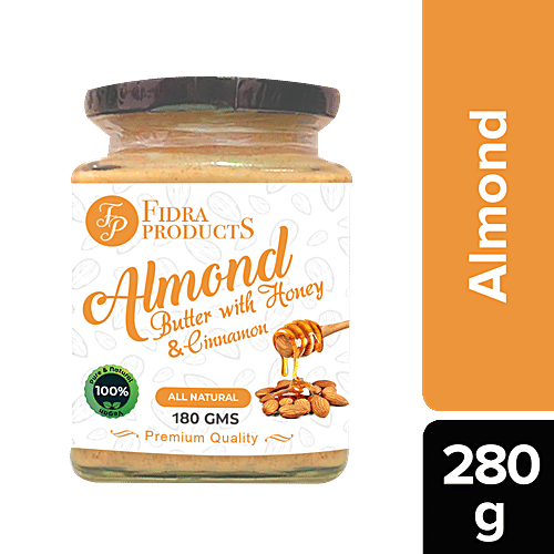 Buy Fidra Products Almond Butter With Honey & Cinnamon All Natural