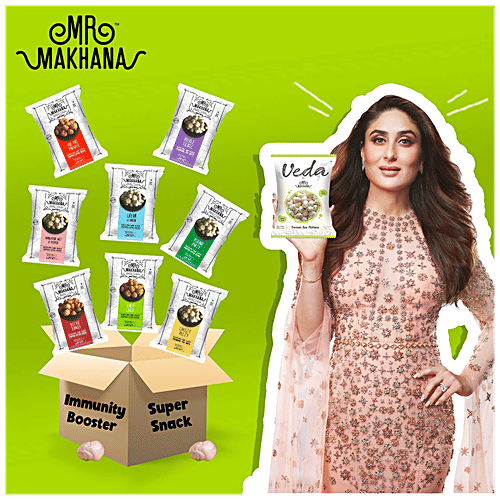 MR. MAKHANA Cheesy Peezy - Popped Lotus Seeds, Roasted In Olive Oil, Super Snack, 75 g Pouch