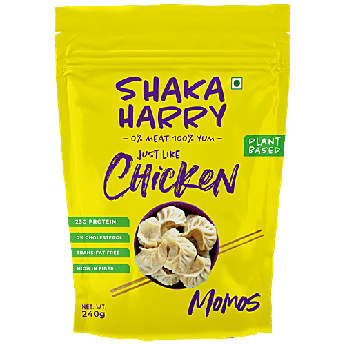 Shaka Harry Just Like Chicken Momos - 0% Meat, Rich In Protein & Fibre, Plant-Based, Vegan, 240 g