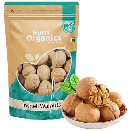 Buy Nutri Organics Inshell Walnuts Premium, Natural, Healthy, Gluten