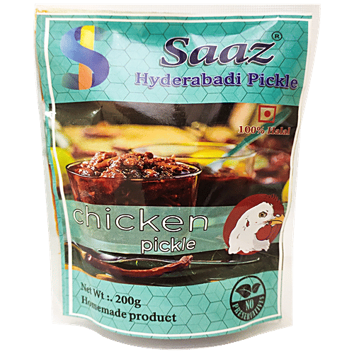 Buy SAAZ HYDERABADI PICKLE Hyderabadi Chicken Pickle Made With Fresh
