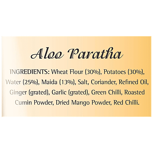 Tasty Fresh  Aloo Paratha - Ready To Fry/Bake, Stuffed Bread, For Meals, Snacking Use, 1 kg  