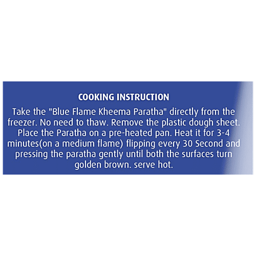 Blue Flame Mutton Keema Paratha - Ready To Fry/Bake, Stuffed Bread, For Meals, Snacking Use, 320 g