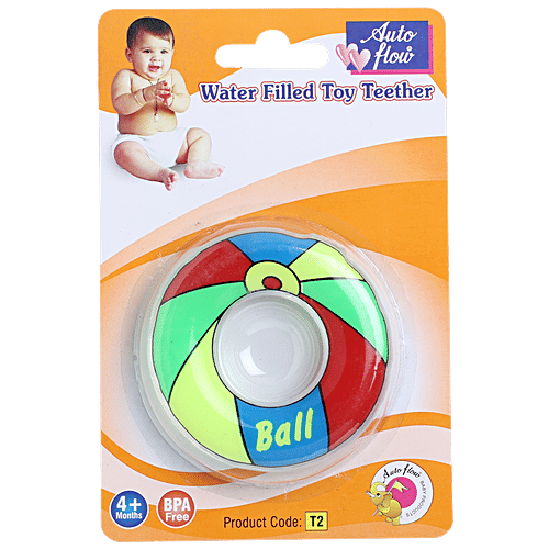 Buy Auto flow Water Filled Toy Teether Ball Shaped, BPA Free, Soft
