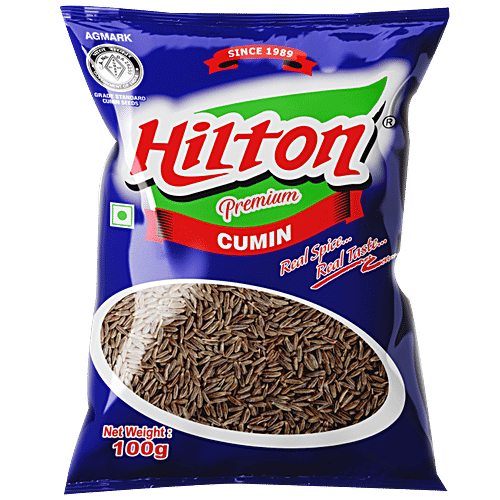Hilton Jeera/Cumin - Whole, Good Source Of Potassium & Iron, Boosts Immunity, 100 g Pouch 