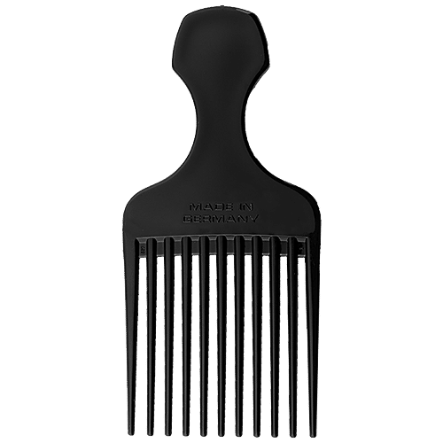 Titania Afro Hair Comb - With Wide Teeth, Durable, Big, Black, DP100157, 1 pc  
